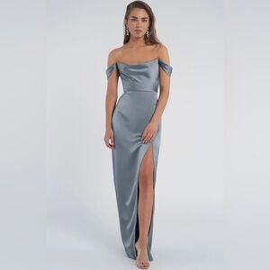 Jenny Yoo Sawyer Dress in size 10 color Chambray